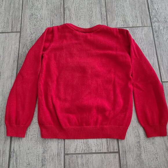 The Children’s Place Red Penguin Sweater Girls 4T - Picture 6 of 7